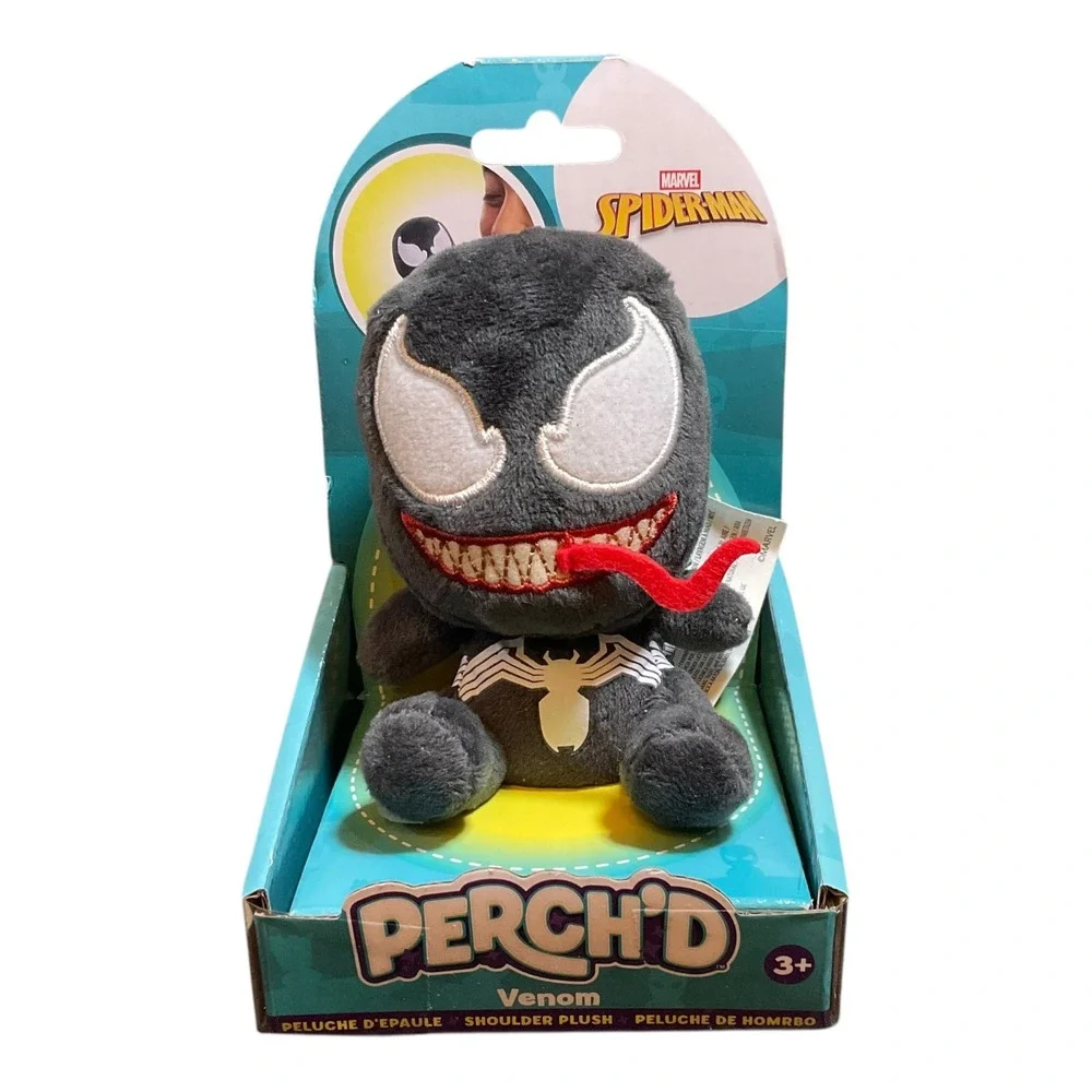 Marvel Spider-Man Perch'd Venom Shoulder Plush Magnetic Toy Just Play In Hand